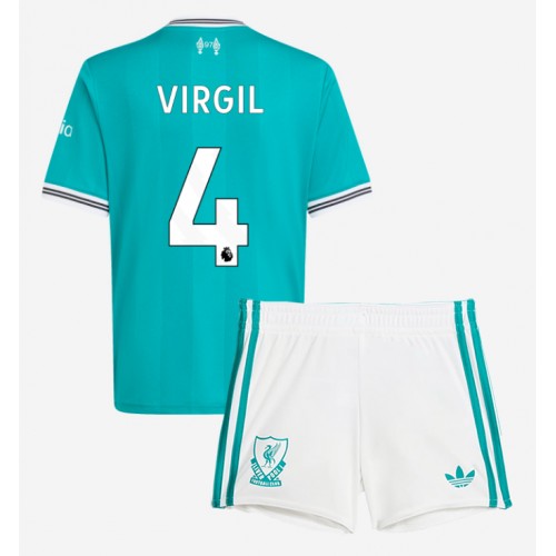 Liverpool Virgil van Dijk #4 Tredjedraktsett Barn 2025-26 Kortermet (+ Korte bukser) Liverpool Virgil van Dijk #4 Tredjedraktsett Barn 2025-26 Kortermet (+ Korte bukser)
