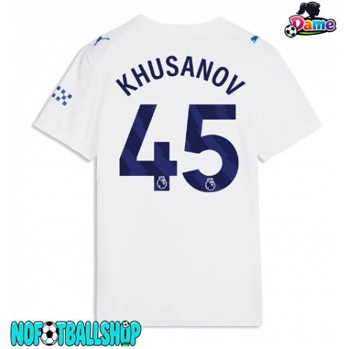 Manchester City Abdukodir Khusanov #45 Tredjedrakt Dame 2026-27 Kortermet Manchester City Abdukodir Khusanov #45 Tredjedrakt Dame 2026-27 Kortermet