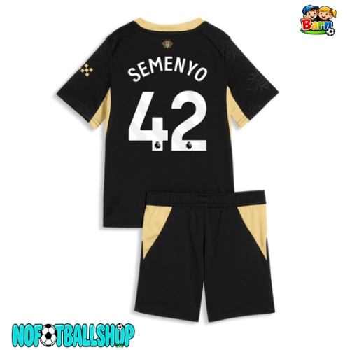 Manchester City Antoine Semenyo #42 Bortedraktsett Barn 2026-27 Kortermet (+ Korte bukser) Manchester City Antoine Semenyo #42 Bortedraktsett Barn 2026-27 Kortermet (+ Korte bukser)
