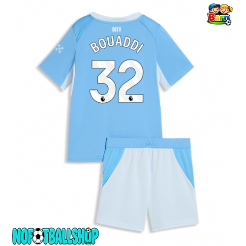 Manchester City Ayyoub Bouaddi #32 Hjemmedraktsett Barn 2026-27 Kortermet (+ Korte bukser) Manchester City Ayyoub Bouaddi #32 Hjemmedraktsett Barn 2026-27 Kortermet (+ Korte bukser)