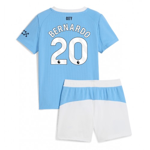 Manchester City Bernardo Silva #20 Hjemmedraktsett Barn 2025-26 Kortermet (+ Korte bukser) Manchester City Bernardo Silva #20 Hjemmedraktsett Barn 2025-26 Kortermet (+ Korte bukser)