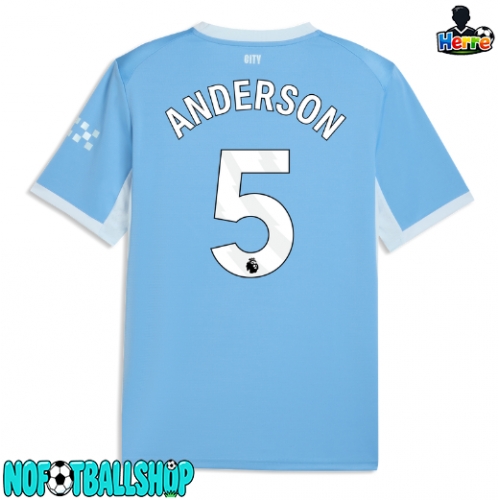 Manchester City Elliot Anderson #5 Hjemmedrakt 2026-27 Kortermet Manchester City Elliot Anderson #5 Hjemmedrakt 2026-27 Kortermet
