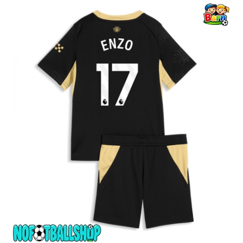 Manchester City Enzo Fernandez #17 Bortedraktsett Barn 2026-27 Kortermet (+ Korte bukser) Manchester City Enzo Fernandez #17 Bortedraktsett Barn 2026-27 Kortermet (+ Korte bukser)