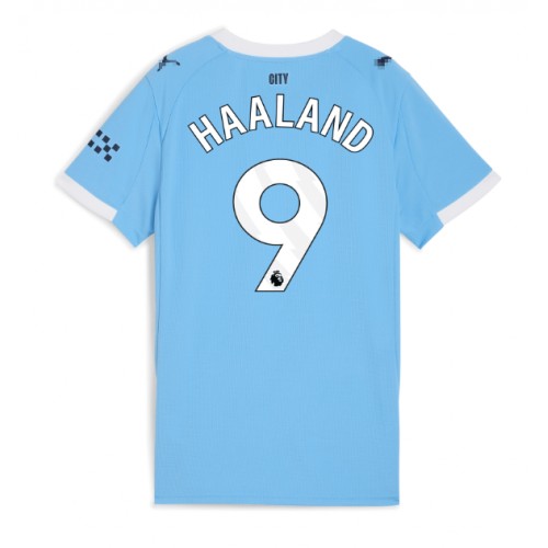 Manchester City Erling Haaland #9 Hjemmedrakt Dame 2025-26 Kortermet Manchester City Erling Haaland #9 Hjemmedrakt Dame 2025-26 Kortermet