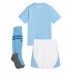 Manchester City Hjemmedraktsett Barn 2023-24 Kortermet (+ Korte bukser)