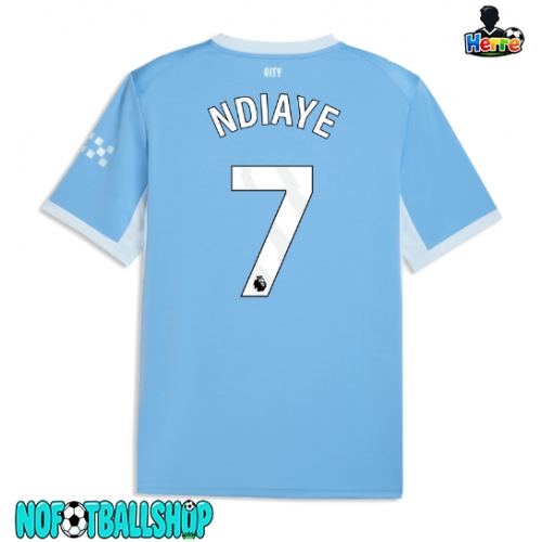 Manchester City Iliman Ndiaye #7 Hjemmedrakt 2026-27 Kortermet Manchester City Iliman Ndiaye #7 Hjemmedrakt 2026-27 Kortermet