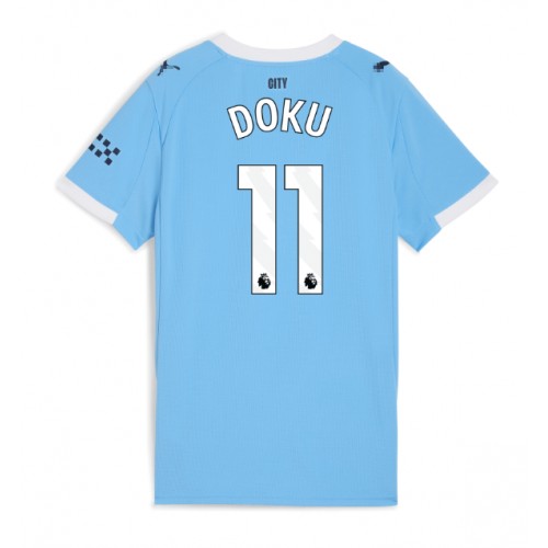 Manchester City Jeremy Doku #11 Hjemmedrakt Dame 2025-26 Kortermet Manchester City Jeremy Doku #11 Hjemmedrakt Dame 2025-26 Kortermet