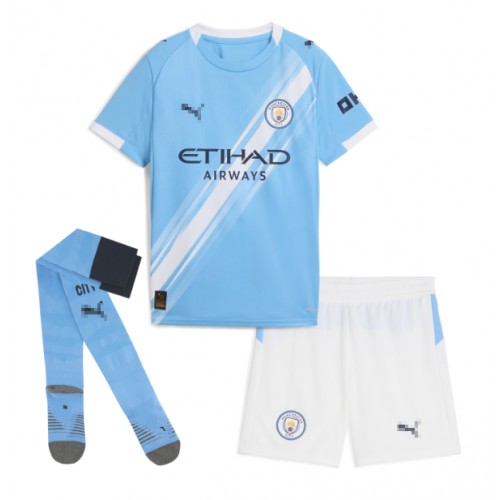 Manchester City John Stones #5 Hjemmedraktsett Barn 2025-26 Kortermet (+ Korte bukser) Manchester City John Stones #5 Hjemmedraktsett Barn 2025-26 Kortermet (+ Korte bukser)