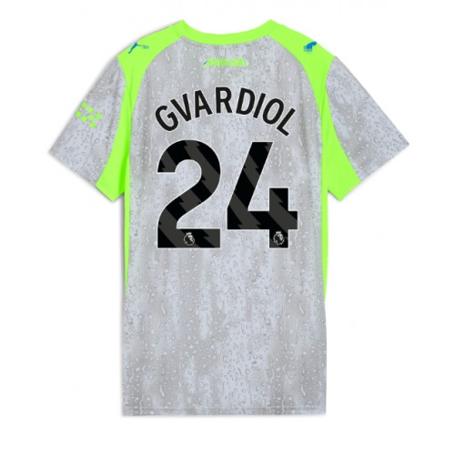 Manchester City Josko Gvardiol #24 Tredjedrakt Dame 2025-26 Kortermet Manchester City Josko Gvardiol #24 Tredjedrakt Dame 2025-26 Kortermet