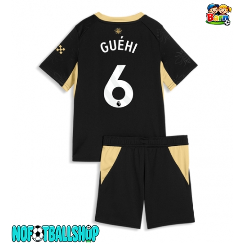 Manchester City Marc Guehi #6 Bortedraktsett Barn 2026-27 Kortermet (+ Korte bukser) Manchester City Marc Guehi #6 Bortedraktsett Barn 2026-27 Kortermet (+ Korte bukser)
