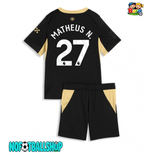 Manchester City Matheus Nunes #27 Bortedraktsett Barn 2026-27 Kortermet (+ Korte bukser) Manchester City Matheus Nunes #27 Bortedraktsett Barn 2026-27 Kortermet (+ Korte bukser)