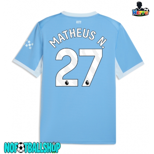 Manchester City Matheus Nunes #27 Hjemmedrakt 2026-27 Kortermet Manchester City Matheus Nunes #27 Hjemmedrakt 2026-27 Kortermet