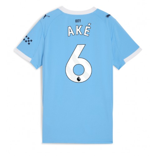 Manchester City Nathan Ake #6 Hjemmedrakt Dame 2025-26 Kortermet Manchester City Nathan Ake #6 Hjemmedrakt Dame 2025-26 Kortermet