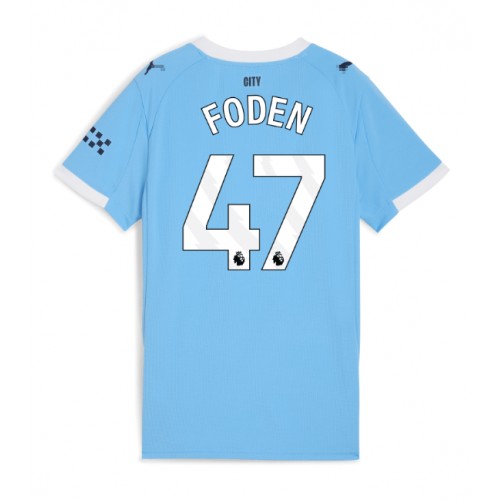 Manchester City Phil Foden #47 Hjemmedrakt Dame 2025-26 Kortermet Manchester City Phil Foden #47 Hjemmedrakt Dame 2025-26 Kortermet