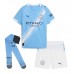 Manchester City Rayan Cherki #10 Hjemmedraktsett Barn 2025-26 Kortermet (+ Korte bukser)