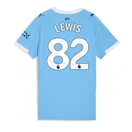 Manchester City Rico Lewis #82 Hjemmedrakt Dame 2025-26 Kortermet Manchester City Rico Lewis #82 Hjemmedrakt Dame 2025-26 Kortermet