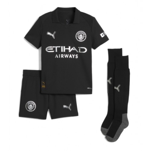 Manchester City Rodri Hernandez #16 Bortedraktsett Barn 2025-26 Kortermet (+ Korte bukser) Manchester City Rodri Hernandez #16 Bortedraktsett Barn 2025-26 Kortermet (+ Korte bukser)