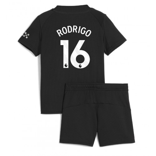 Manchester City Rodri Hernandez #16 Bortedraktsett Barn 2025-26 Kortermet (+ Korte bukser) Manchester City Rodri Hernandez #16 Bortedraktsett Barn 2025-26 Kortermet (+ Korte bukser)