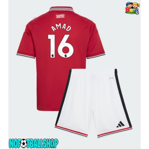 Manchester United Amad Diallo #16 Hjemmedraktsett Barn 2026-27 Kortermet (+ Korte bukser) Manchester United Amad Diallo #16 Hjemmedraktsett Barn 2026-27 Kortermet (+ Korte bukser)