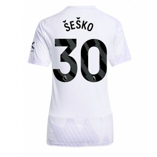 Manchester United Benjamin Sesko #30 Borte Drakt Dame 2025-26 Kortermet Manchester United Benjamin Sesko #30 Borte Drakt Dame 2025-26 Kortermet