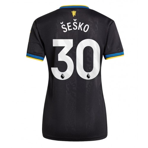 Manchester United Benjamin Sesko #30 Tredjedrakt Dame 2025-26 Kortermet Manchester United Benjamin Sesko #30 Tredjedrakt Dame 2025-26 Kortermet