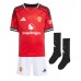 Manchester United Bryan Mbeumo #19 Hjemmedraktsett Barn 2025-26 Kortermet (+ Korte bukser)