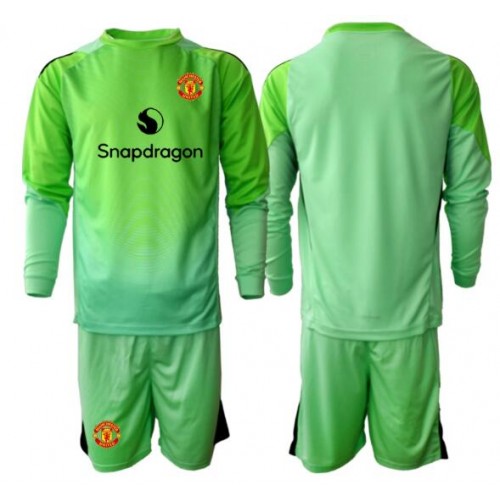 Manchester United Keeper Tredjedraktsett Barn 2025-26 Langermet (+ Korte bukser) Manchester United Keeper Tredjedraktsett Barn 2025-26 Langermet (+ Korte bukser)