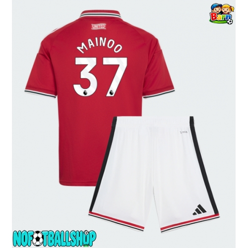Manchester United Kobbie Mainoo #37 Hjemmedraktsett Barn 2026-27 Kortermet (+ Korte bukser) Manchester United Kobbie Mainoo #37 Hjemmedraktsett Barn 2026-27 Kortermet (+ Korte bukser)