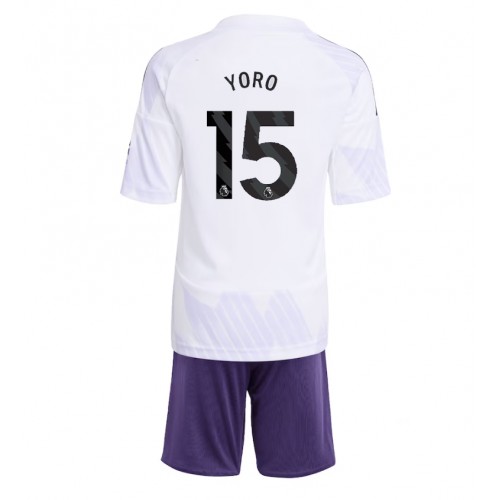 Manchester United Leny Yoro #15 Bortedraktsett Barn 2025-26 Kortermet (+ Korte bukser) Manchester United Leny Yoro #15 Bortedraktsett Barn 2025-26 Kortermet (+ Korte bukser)