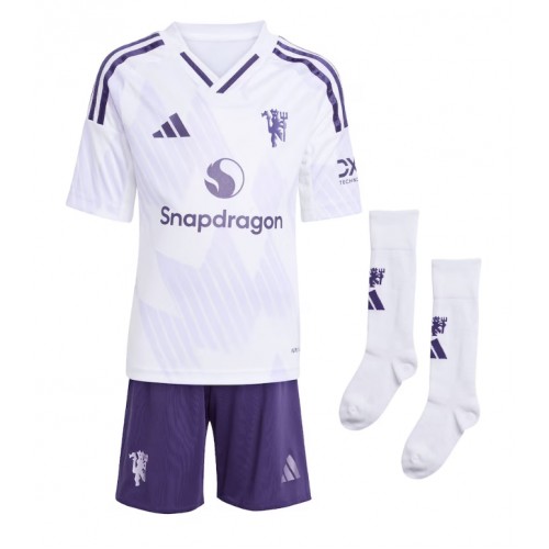 Manchester United Manuel Ugarte #25 Bortedraktsett Barn 2025-26 Kortermet (+ Korte bukser) Manchester United Manuel Ugarte #25 Bortedraktsett Barn 2025-26 Kortermet (+ Korte bukser)