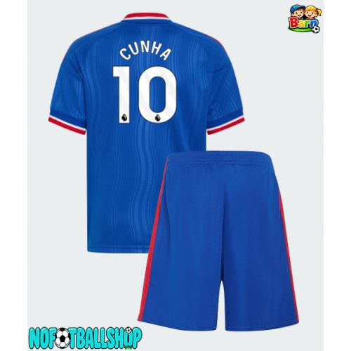 Manchester United Matheus Cunha #10 Bortedraktsett Barn 2026-27 Kortermet (+ Korte bukser) Manchester United Matheus Cunha #10 Bortedraktsett Barn 2026-27 Kortermet (+ Korte bukser)