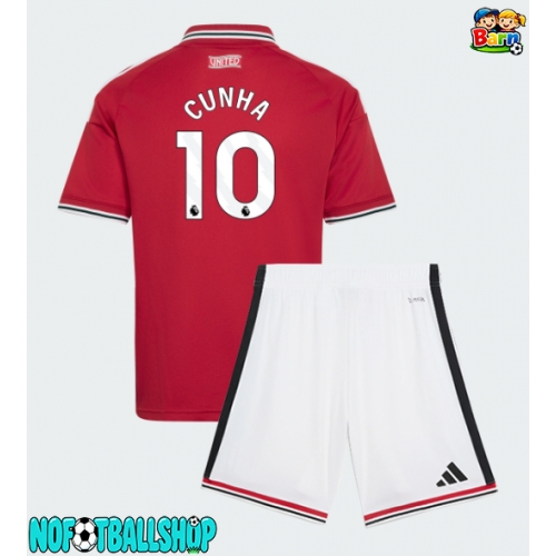 Manchester United Matheus Cunha #10 Hjemmedraktsett Barn 2026-27 Kortermet (+ Korte bukser) Manchester United Matheus Cunha #10 Hjemmedraktsett Barn 2026-27 Kortermet (+ Korte bukser)