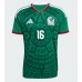 Mexico Julian Quinones #16 Hjemmedrakt VM 2026 Kortermet