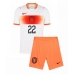 Nederland Denzel Dumfries #22 Bortedraktsett Barn VM 2026 Kortermet (+ Korte bukser) Nederland Denzel Dumfries #22 Bortedraktsett Barn VM 2026 Kortermet (+ Korte bukser)