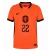 Nederland Denzel Dumfries #22 Hjemmedrakt VM 2026 Kortermet