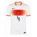 Nederland Virgil van Dijk #4 Borte Drakt VM 2026 Kortermet
