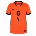 Nederland Virgil van Dijk #4 Hjemmedrakt Dame VM 2026 Kortermet