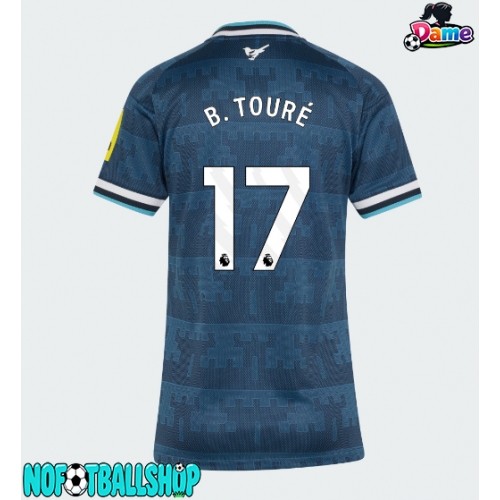 Newcastle United Bazoumana Toure #17 Borte Drakt Dame 2026-27 Kortermet Newcastle United Bazoumana Toure #17 Borte Drakt Dame 2026-27 Kortermet