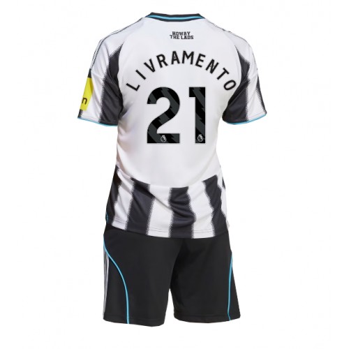 Newcastle United Tino Livramento #21 Hjemmedraktsett Barn 2025-26 Kortermet (+ Korte bukser) Newcastle United Tino Livramento #21 Hjemmedraktsett Barn 2025-26 Kortermet (+ Korte bukser)