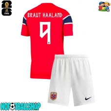 Norge Erling Haaland #9 Hjemmedraktsett Barn VM 2026 Kortermet (+ Korte bukser)