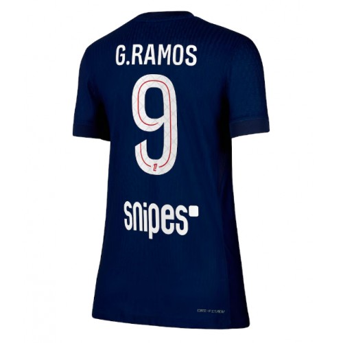 Paris Saint-Germain Goncalo Ramos #9 Hjemmedrakt Dame 2025-26 Kortermet Paris Saint-Germain Goncalo Ramos #9 Hjemmedrakt Dame 2025-26 Kortermet
