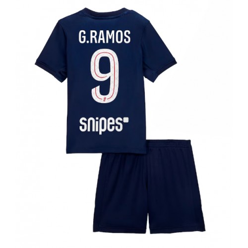 Paris Saint-Germain Goncalo Ramos #9 Hjemmedraktsett Barn 2025-26 Kortermet (+ Korte bukser) Paris Saint-Germain Goncalo Ramos #9 Hjemmedraktsett Barn 2025-26 Kortermet (+ Korte bukser)