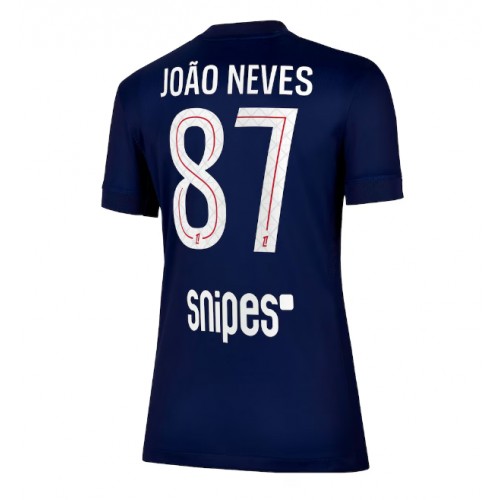 Paris Saint-Germain Joao Neves #87 Hjemmedrakt Dame 2025-26 Kortermet Paris Saint-Germain Joao Neves #87 Hjemmedrakt Dame 2025-26 Kortermet