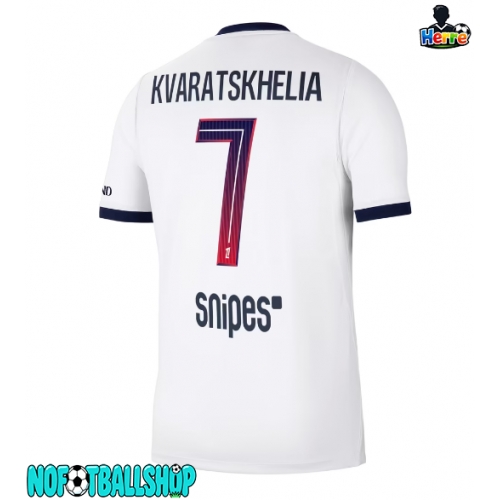 Paris Saint-Germain Khvicha Kvaratskhelia #7 Borte Drakt 2026-27 Kortermet Paris Saint-Germain Khvicha Kvaratskhelia #7 Borte Drakt 2026-27 Kortermet