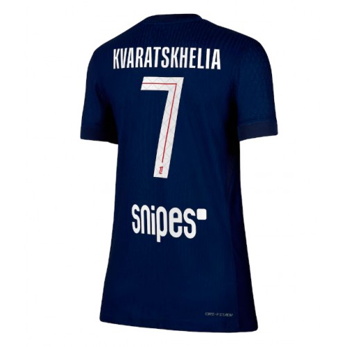 Paris Saint-Germain Khvicha Kvaratskhelia #7 Hjemmedrakt Dame 2025-26 Kortermet Paris Saint-Germain Khvicha Kvaratskhelia #7 Hjemmedrakt Dame 2025-26 Kortermet