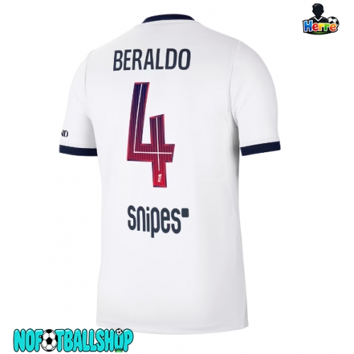 Paris Saint-Germain Lucas Beraldo #4 Borte Drakt 2026-27 Kortermet Paris Saint-Germain Lucas Beraldo #4 Borte Drakt 2026-27 Kortermet