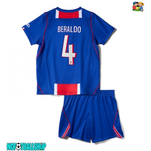 Paris Saint-Germain Lucas Beraldo #4 Hjemmedraktsett Barn 2026-27 Kortermet (+ Korte bukser) Paris Saint-Germain Lucas Beraldo #4 Hjemmedraktsett Barn 2026-27 Kortermet (+ Korte bukser)
