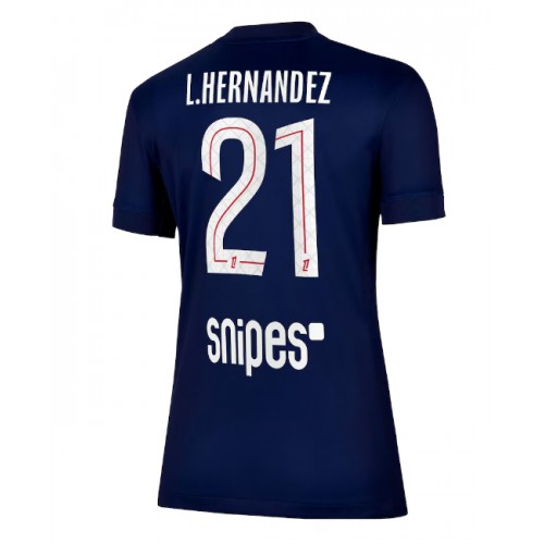 Paris Saint-Germain Lucas Hernandez #21 Hjemmedrakt Dame 2025-26 Kortermet Paris Saint-Germain Lucas Hernandez #21 Hjemmedrakt Dame 2025-26 Kortermet