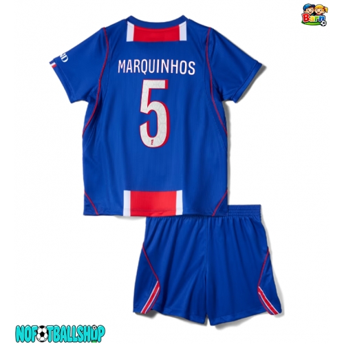 Paris Saint-Germain Marquinhos #5 Hjemmedraktsett Barn 2026-27 Kortermet (+ Korte bukser) Paris Saint-Germain Marquinhos #5 Hjemmedraktsett Barn 2026-27 Kortermet (+ Korte bukser)