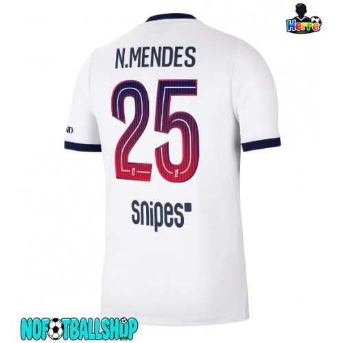 Paris Saint-Germain Nuno Mendes #25 Borte Drakt 2026-27 Kortermet Paris Saint-Germain Nuno Mendes #25 Borte Drakt 2026-27 Kortermet